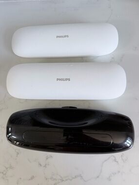 PHILIPS Portable Electric Toothbrush Travel Case Holder White and Black Options